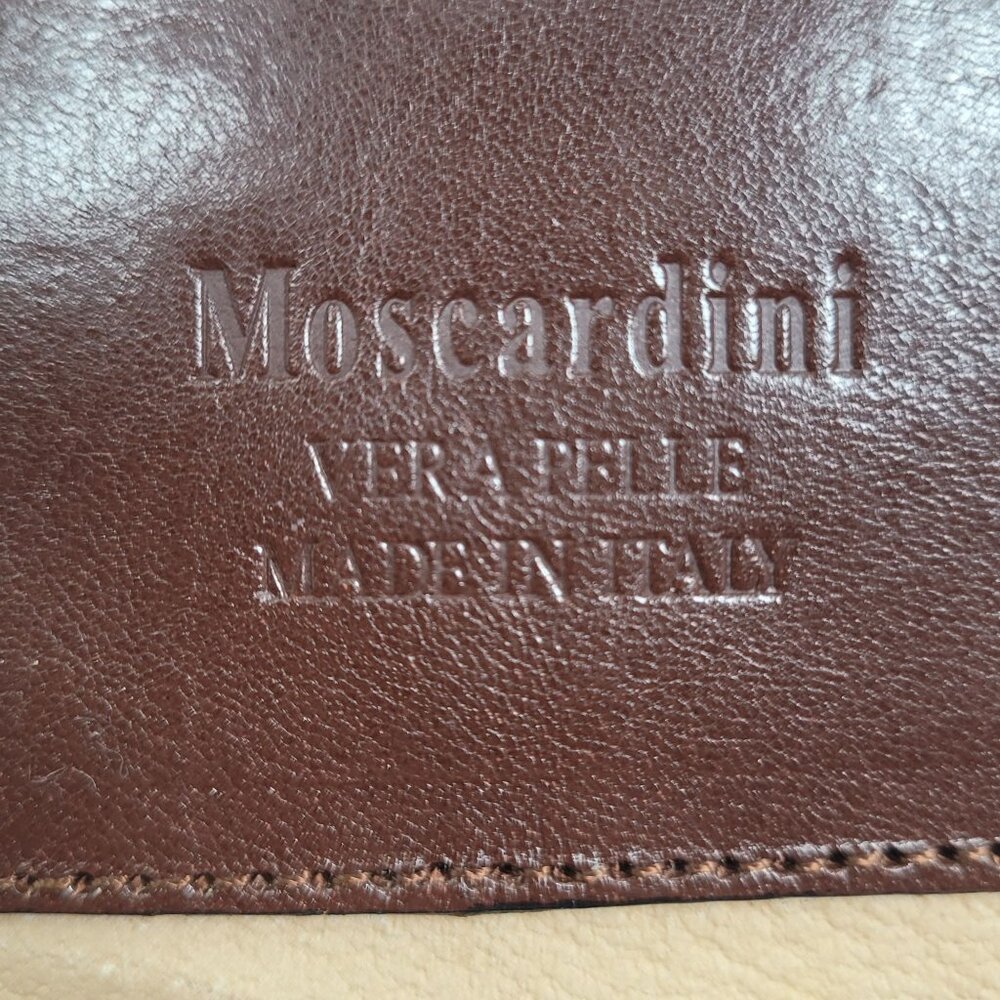 Moscardini Women's Brown Leather Crossbody Bag Made In Italy - Picture 10 of 12